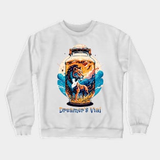 Lion in a Jar - Dreamer's Vial Colorful Savanna Sunset Crewneck Sweatshirt